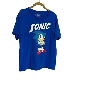 Sonic the Hedgehog Blue Graphic T Large